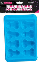 Hott Products Blue Balls Penis & Balls Shaped Ice Cube Tray Party Gifts and Novelties